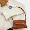 Saco pequeno vintage retro feminino couro do plutônio ombro mensageiro sacos meninas senhoras jacaré crossbody crocodilo bolsas femininas # g30