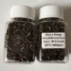 Buizen Silicon koperen ringen 1000 stuks 3.0*2.6*6.0mm Micro koperen flare kralen/koperen buizen micro ringen voor i link haarverlenging