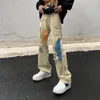 Calças de brim masculinas calças hip hop homem cowboy calças punk retro rasgado com buracos quebrado luxo kpop 2024 moda suave original xs