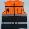 Gilet riflettente di sicurezza ad alta visibilità Tasche Design Gilet riflettente Abbigliamento da ciclismo per la sicurezza stradale all'aperto