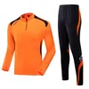 Volwassen Kinderen Lange Mouwen Voetbal Training Jersey Pak Mannen Vrouwen Kids Herfst Winter Aangepaste Jas Broek Voetbal Uniform Sets 240318