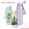 Tumblers 25oz Sublimation Sports Water Bottle Aron 304 캠 여행용 스테인레스 스틸 텀블러 누출 스포츠 6 색상 Del Ottx1을 떨어 뜨릴 수 있습니다.