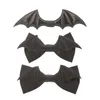 Bow Ties Halloween Men Women Gothic Bat Wing Bowtie With Adjustable Straps Pre-Tied Necktie Cosplay Costume Accessory Party Props N7YD