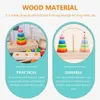 Sorting Nesting Stacking toys Hanoi Tower Rainbow Ring Building Block Machine Game Set Sensor Toys Early Learning for Children 24323