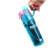 Water Bottles 600ml Bottle Motivational Sport Leakproof Drinking Outdoor Travel Gym Fitness Jugs For Spray