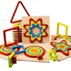 Sortowanie gniazdowania Łamiki klasyfikacyjne Montessori kształt dla niemowląt przedszkola Dzieci drewniane gan dzieci edukacja i nauka zabawek 24323