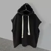 2023 Spring Fashion Tshirt Suit Mens AllMatch Hooded Vest Shoulder Boutique Clothing Simple Style 240321