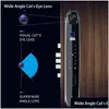 Serrures de porte 3D Face Smart Lock Caméra de sécurité Moniteur Intelligent Mot de passe d'empreinte digitale Biométrique Clé électronique Déverrouiller Usmart Go Dro Otlg6