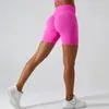 Ademend snel drogen naadloze sportpakketten Running fitness broek honing perzik heup lift yoga gym korte leggings 240322