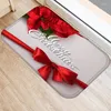 Tapijten ZHENHE Rode Romantische Kerst Mat Patroon Deurmat Antislip Vloertapijt Voor Badkamer Keuken Entree Tapijten Home Decor