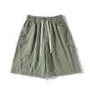 Vintage Star Patchwork Shorts Men Summer All-Match Ulzzang Leisure Streetwear Chic Denim Short Pants Plus Size 5XL 240318