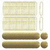 Ciotole 50 Pz 1 Pollice Valvola In Ottone Tag Stampaggio In Bianco Con Foro 2.4mm Catene A Sfera Per Valvole Del Tubo Attrezzature Strumento chiavi Etichettatura