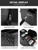 black Ladies Makeup Tool Box Profial Beauty Pu Cosmetic Bag Large Capacity Cosmetic Bags Makeups Artist Tools Accories 07Sf#