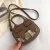 Sacos de ombro pequeno couro do plutônio crossbody para as mulheres 2024 tendência luxo sacola mulher marca moda feminina designer bolsas