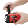 Radio Proteable Solar Hand Radio Crank Dynamo Powered AM/FM/NOAA Weather Radio Emergency Rescue LED Ficklight Mobile Power USB Charge