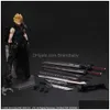 Novel Games Mascot Costumes Play Arts Kai Cloud Final Fantasy Figure Strife Sephiroth Squall Leonhart Action Figures Model Toy 28cm Dhag0