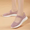 Casual Shoes Women Running Mesh Summer Slip-On Light Walking Sneaker Fitness Sport Mary Jane Flats Bekväm svart storlek 35-42 Loafers