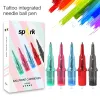 Needles 20x Tattoos Integrated Ballpoint Pen Universal Tattoos Drawing Practice Cartridge Needles for Tattoos Machine Accessory