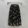 Designer rok Damesrokken merk lange rok mode-logo Zomer vrouw Patroon afdrukken geplooide slinger lange sectie rokken dames reiskleding 23 maart