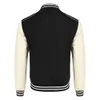 Coofandy Mens varsity casual läderhylsa Baseball Letterman Bomber Jacketrock