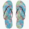 Slippers Zomer Dames Slippers Cleat Voor Meisjes Eva Antislip Rubberen Douchekleding Thuis Platte Mode Bloemenprint Strandsandalen