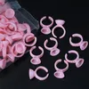 500 pz monouso pigmento Caps Microblading anello rosa tazza di inchiostro del tatuaggio per forniture di aghi per tatuaggio Accorie trucco strumenti di colore W31N #