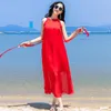 Casual Dresses High Quality Silk Summer For Women 2024 White Long Dress Female Beach Vestido De Mujer Pph4995