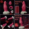 Beinmassagegeräte Masr Künstlicher Penis für Männer und Frauen Speziell geformter Vestibe Anal Plug Soft Dilator Adt Flirten Weibliche Produkte Dro Dhton