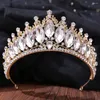 Haarspangen, luxuriöse Kristall-Tiara, Abschlussball, Strass, Brautkrone, Terra, Damen-Hochzeitsaccessoires, Schmuck, Kopfbedeckungen