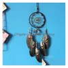 Artes e artesanato Home Dreamcatcher Wind Chimes Handmade Nordic Dream Catcher Net com penas Beads Wall Pendurado Decoração de presente 25pcs Dhlgj