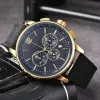 2024 Herrklockor Casual Quartz Movement Watch Gift Wristwatch Nylon Strap Auto Date Battery Analog Clock Montre de Luxe