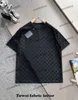 xinxinbuy Maglietta da uomo firmata Tee 2024 Italia Lettera jacquard Asciugamano tessuto manica corta in cotone donna grigio blu nero bianco M-2XL