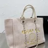 Cc bokstav lyxväskor totes handväska mode canvas väska kvinnor tote varumärke ch kvinnlig broderad designer handväskor damer shopping kors kropp ryggsäck yoaz