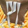 Aufbewahrungstaschen Cartoon Pommes Frites Verpackungstasche Niedliche Leinwand Student Schultasche Lustiger Rucksack Große Kapazität Messenger Damenhandtasche