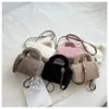 Sacs à bandoulière pour femmes, sac à bandoulière de marque d'hiver en peluche, fourre-tout de styliste en fourrure moelleuse pour dames, petit sac à main de luxe, 2024