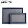 Jewelry Boxes MISHITU Premium Leather Jewelry Display Tray Jewelry Stand Shop Window Ring Earring Necklace Display Props Jewellry Storage Tray L240323