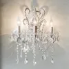 Wall Lamp Crystal Vintage White Home Decor Interior Gold Sconce Lighting Bedroom Decoration For Living Room