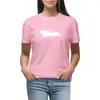 Polos femininos Linking Book Camiseta de manga curta com gráficos plus size Camisetas engraçadas para mulheres