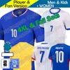 2024 Maillot de football français Benzema Giroud MBAPPE GRIEZMANN 24 Maillot De Foot Equipe Away Kids Kit Chemise de football Accueil Femmes Gardien de but S-4Xl Joueur THURAM