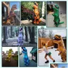 Outros suprimentos de festa de evento T-Rex Monster Traje Inflável Blow Up Cosplay Dinossauro Roupas Carnaval Halloween Christma Dress para Ki Otwes