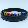 Cintura di design di lusso per donna Ceinture Luxe Pelle bovina Larghezza 2,5 cm Cinture di design da uomo Fibbia colorata Cintura da donna in argento Cintura