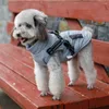 Одежда для собак, куртка с шлейкой, зимняя теплая одежда, водонепроницаемое пальто, костюм для щенка, комбинезон с хлопковой подкладкой, жилет