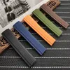 21mm Black Brown Blue Orange Green Silicone Rubber Watch Strap fit Pii P strap152d