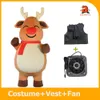 マスコットコスチューム2m/2.6m Iatable Toneinteer Costume Adder Full Body Mascot Suit Dise Fancy Doose Moose Iataed Garment Christmas
