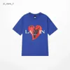 Lanvins Tshirt Men's T -shirt Designer Luxury Classic Chest Letter Tryckt Mens och Womens Lanvis Shirt Top Summer Breattable High Lanvin Fashion Tshirt