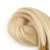 Estensioni Estensioni dei capelli umani con punta cheratina 1432 pollici Estensioni dei capelli con punta piatta pre incollate per le donne Fusion Remy Hair # 60 Colore biondo