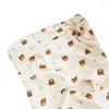 Couvertures bébé mousseline Swaddle couverture pour garçons filles respirant peau douce enveloppe coton doux-cadeau livraison directe