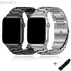 Watch Bands Stainless steel strap for Watch Band 49mm 45mm 41mm 40mm 44mm 42mm 38m metal bracelet for iwatch series 9 8 7 Ultra 6 SE 3 24323