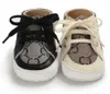 Baby designers skor nyfödda barn canvas sneakers pojke flicka mjuk sula spjälsäng först vandrare 0-18 månader