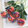 Decorative Flowers 2piece Simulated Roses - Colorful And Vibrant High Simulation For Wedding Setting Cost-effectiveness Dark